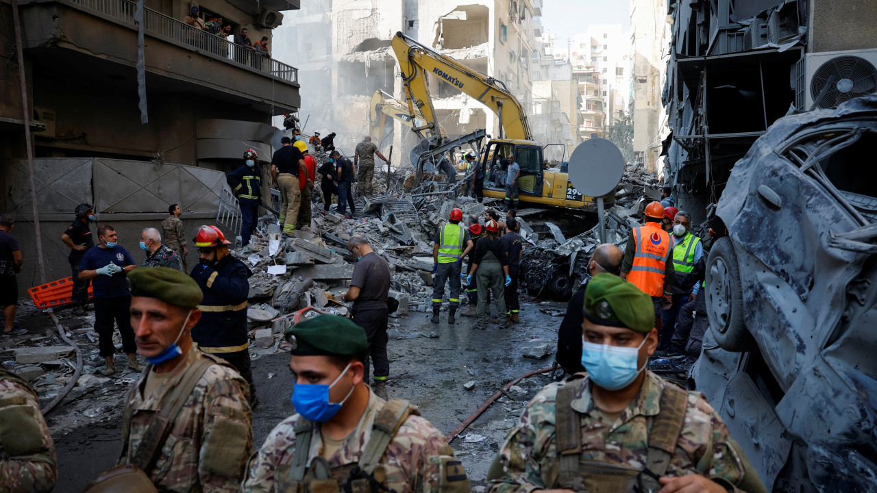 &amp;quot;Pó e destruição&amp;quot;. As imagens do ataque de Israel em Beirute